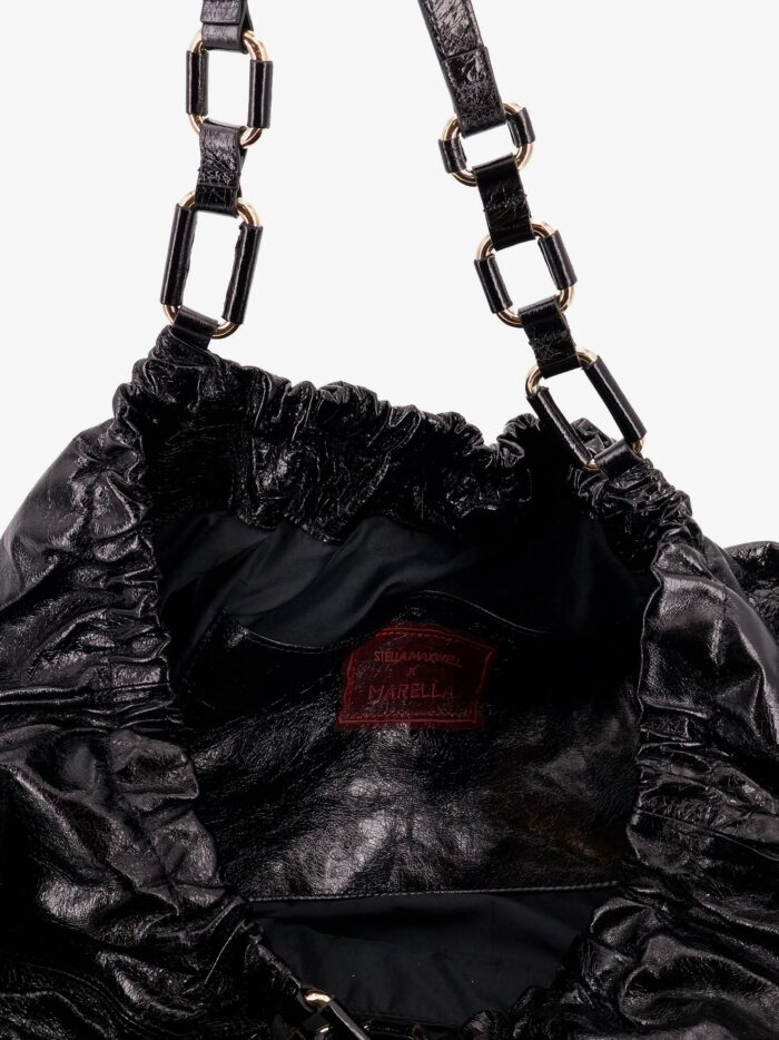 STELLA MAXWELL X MARELLA Patent Leather Shoulder Bag