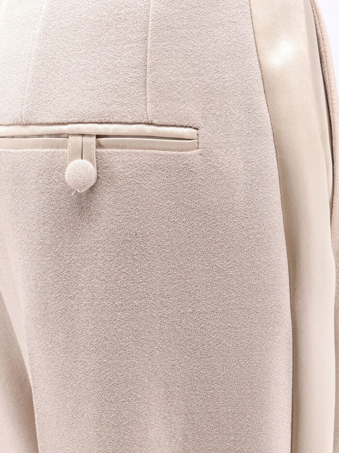 STELLA MAXWELL X MARELLA Wool Blend Trouserw With Satin Profiles