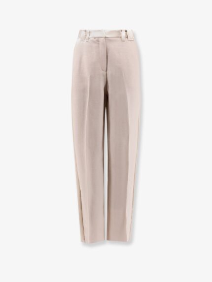 STELLA MAXWELL X MARELLA Wool Blend Trouserw With Satin Profiles
