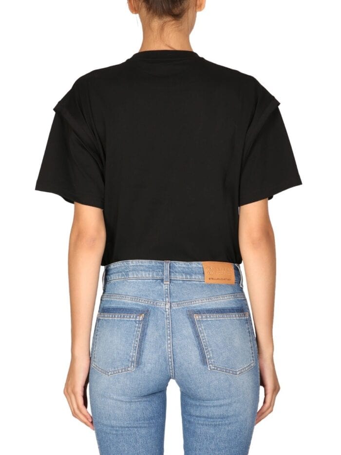Stella Mccartney CRYSTAL LOGO T-SHIRT