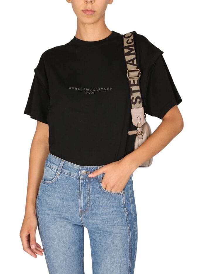 Stella Mccartney CRYSTAL LOGO T-SHIRT