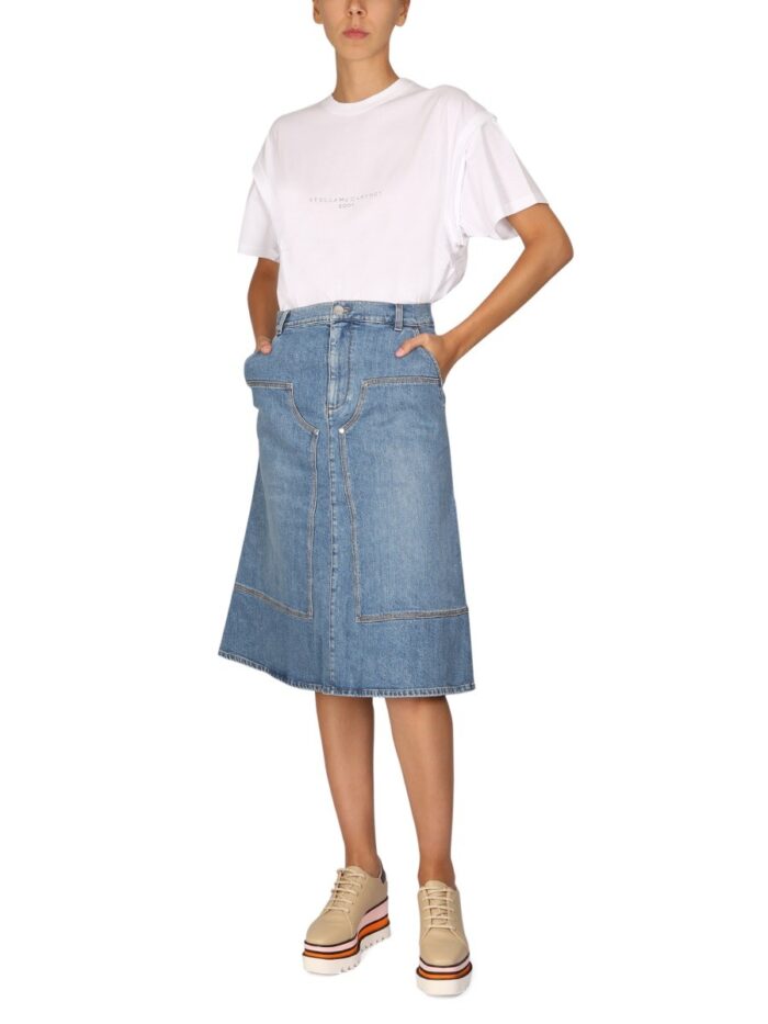 Stella Mccartney CRYSTAL LOGO T-SHIRT