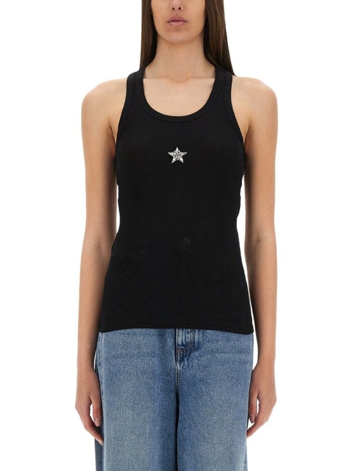 Stella Mccartney "CRYSTAL MINI STAR" TANK TOP