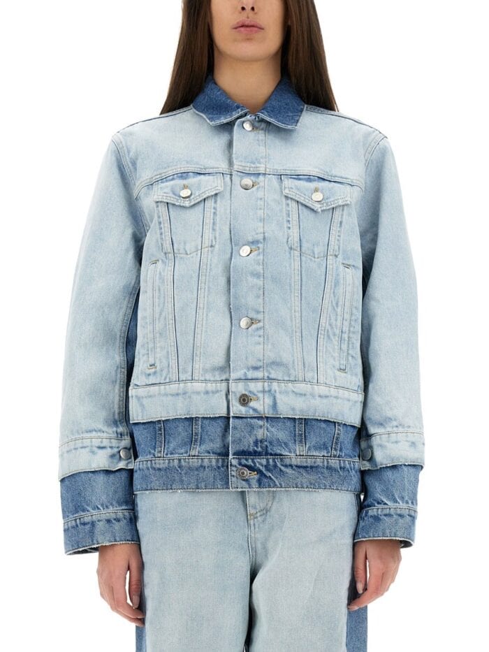 Stella Mccartney DENIM JACKET WITH CONTRASTING PANEL