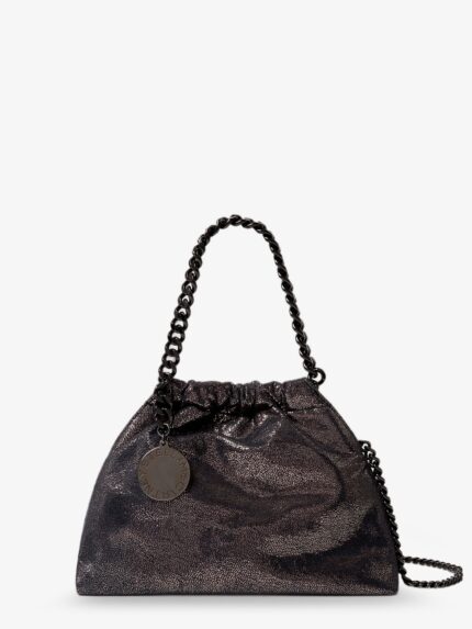 Stella Mccartney Falabella Eco Shiny Dotted Chamois Fabric Shoulder Bag