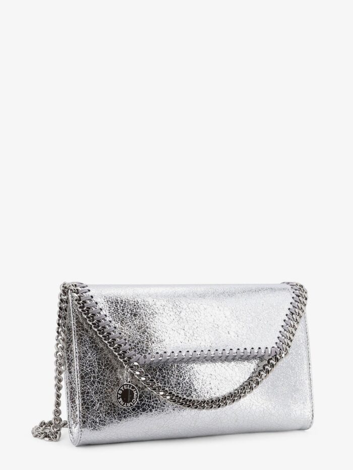 Stella Mccartney Falabella Metallic Fabric Crossbody Bag