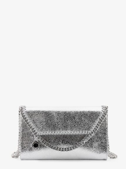 Stella Mccartney Falabella Metallic Fabric Crossbody Bag