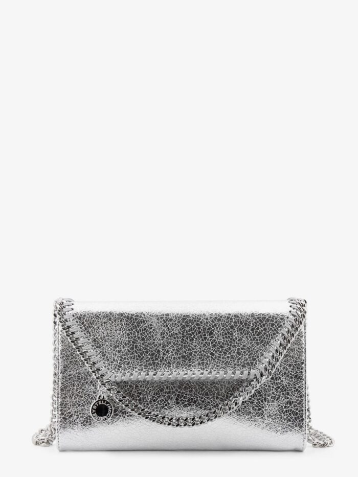 Stella Mccartney Falabella Metallic Fabric Crossbody Bag