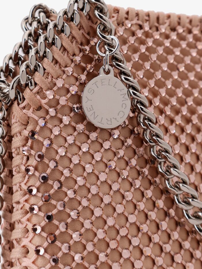 Stella Mccartney Falabella Mini Mesh And Crystal Crossbody Bag