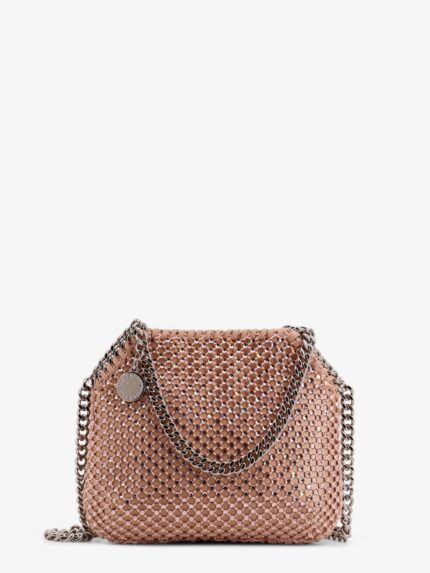 Stella Mccartney Falabella Mini Mesh And Crystal Crossbody Bag