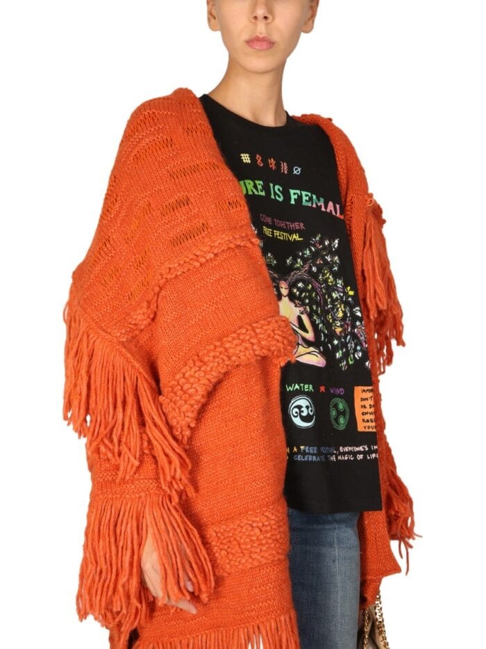 Stella Mccartney KNITTED TEXTURED COAT