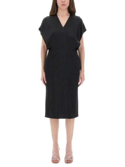 Stella Mccartney MIDI DRESS WITH WING SLEEVES