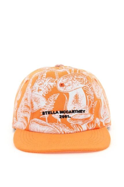 Stella Mccartney Mushrooms Print Baseball Cap