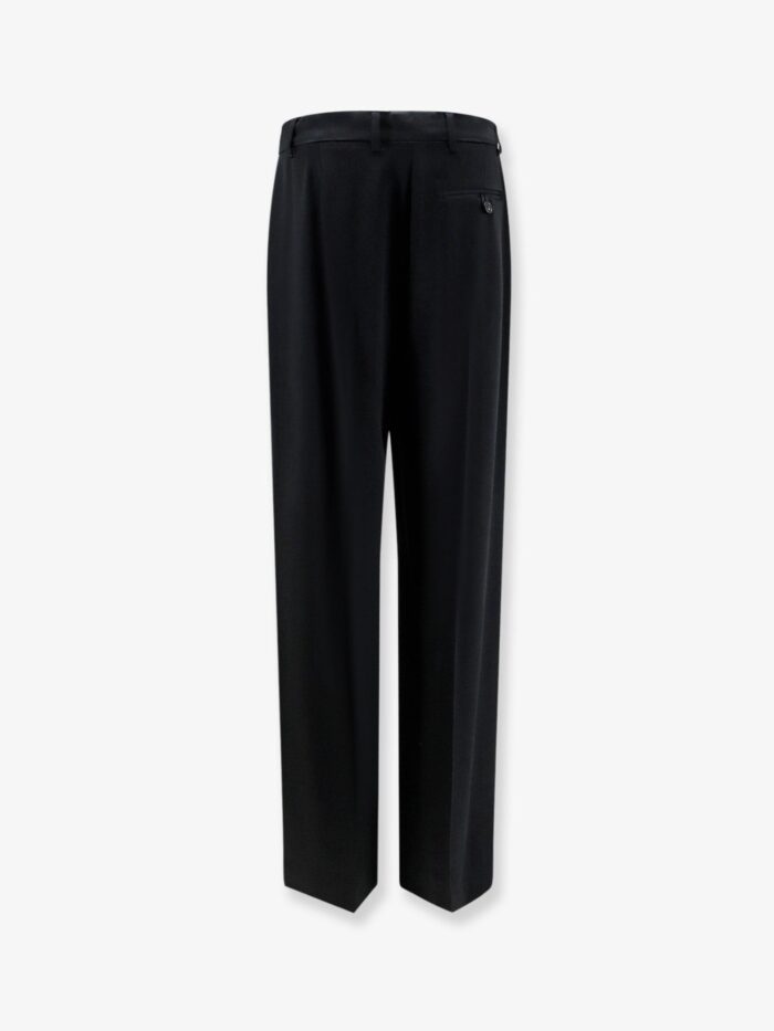 Stella Mccartney Pleated Straight Satin Trousers