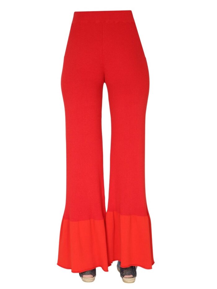 Stella Mccartney RIBBED KNIT TROUSERS