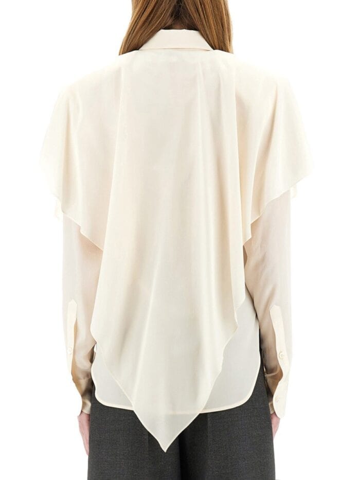 Stella Mccartney SEMI-TRANSPARENT SHIRT WITH LAYERED PANEL