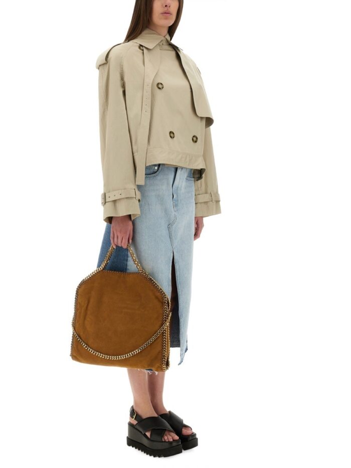 Stella Mccartney SHORT TRENCH COAT WITH BELT