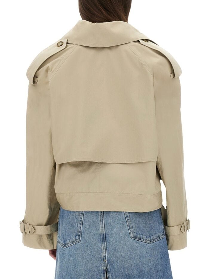 Stella Mccartney SHORT TRENCH COAT WITH BELT
