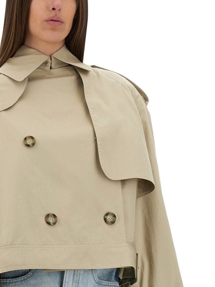 Stella Mccartney SHORT TRENCH COAT WITH BELT