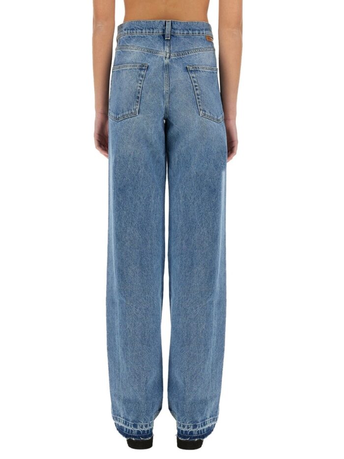 Stella Mccartney STRAIGHT-LEG JEANS WITH CONTRASTING PANELS