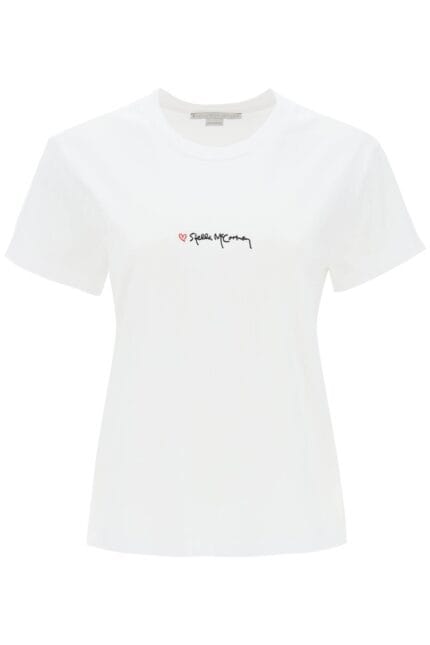 STELLA McCARTNEY T-shirt With Embroidered Signature