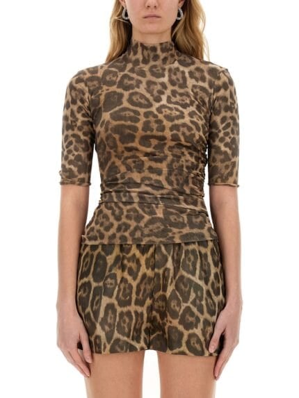 Stella Mccartney TOP WITH ANIMAL PATTERN