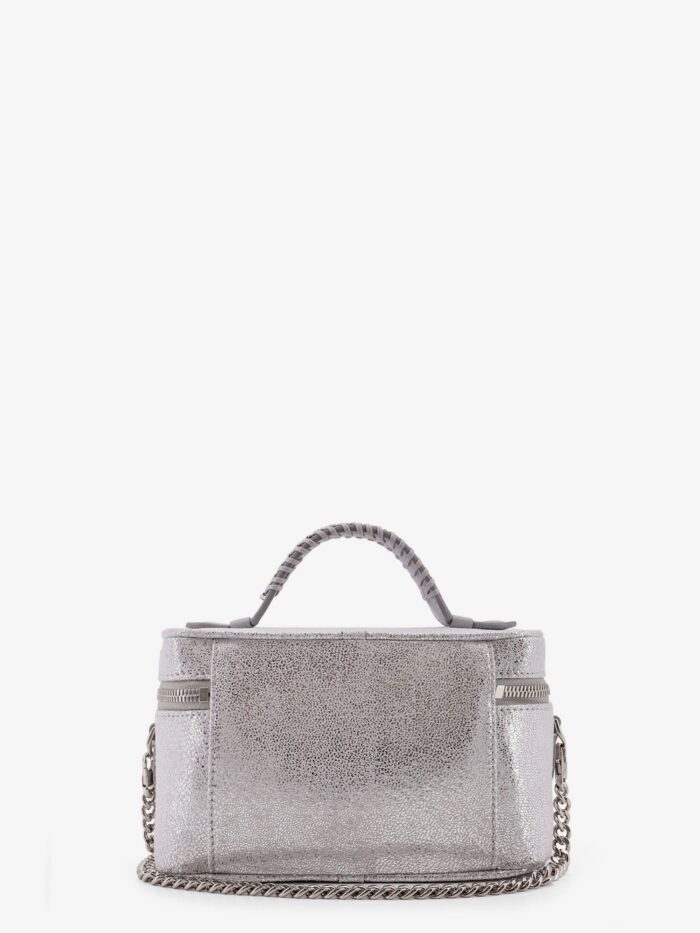 Stella Mccartney Vanity Laminated Shaggy Deer Fabric Crossbody Bag