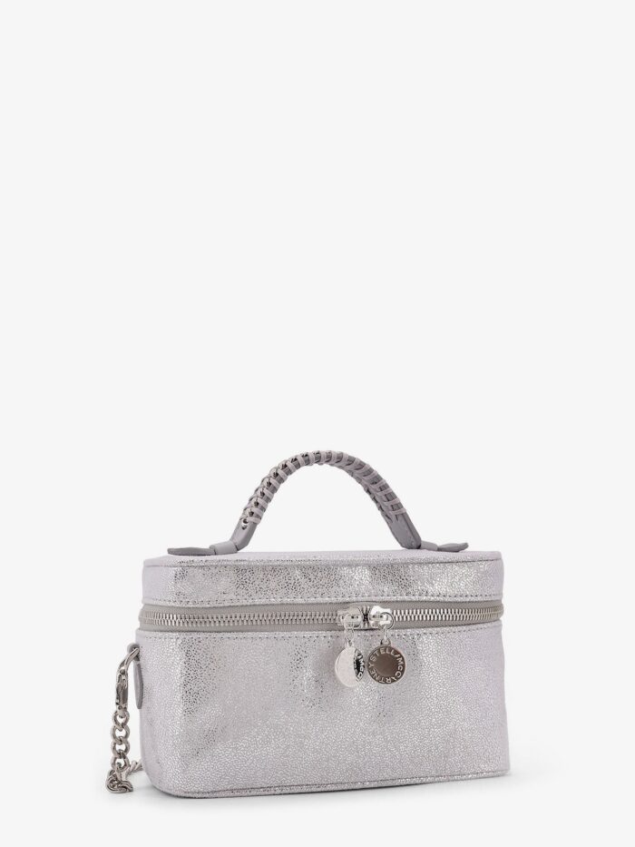 Stella Mccartney Vanity Laminated Shaggy Deer Fabric Crossbody Bag