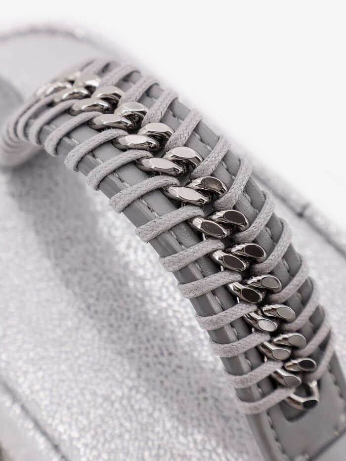 Stella Mccartney Vanity Laminated Shaggy Deer Fabric Crossbody Bag