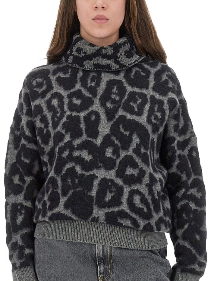 Stella Mccartney WOOL AND ALPACA "LEOPARD" SWEATER