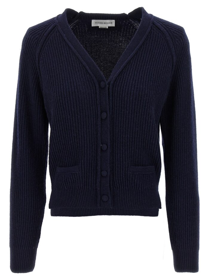 victoria beckham 'stepped hem' cardigan Victoria Beckham 'Stepped Hem' Cardigan