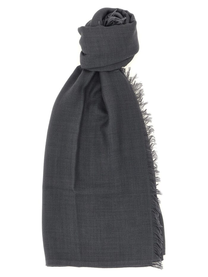brunello cucinelli stole with fringed profiles Brunello Cucinelli Stole With Fringed Profiles
