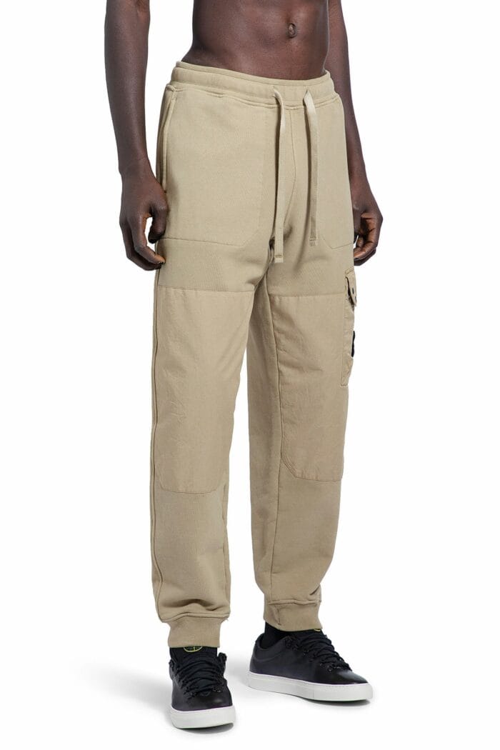 STONE ISLAND 64020 Cargo Fleece And Nylon Cargo Joggers