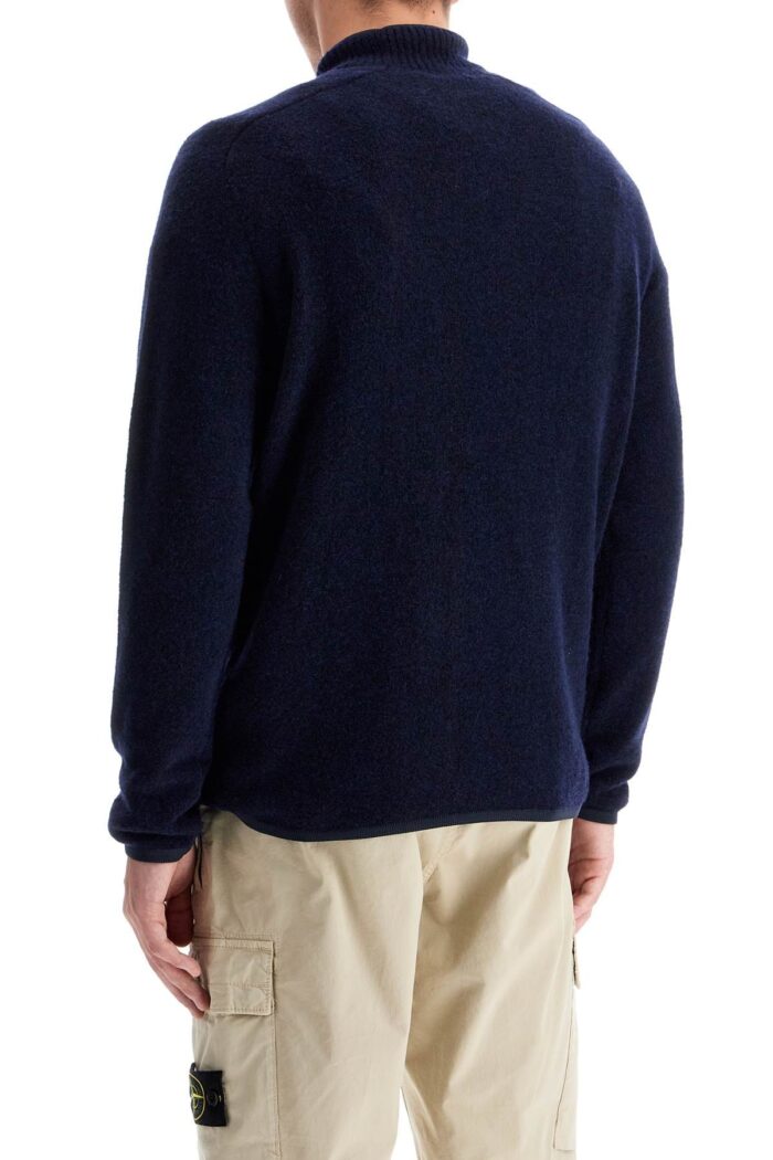 STONE ISLAND Brushed Wool Blend Pullover Sweater