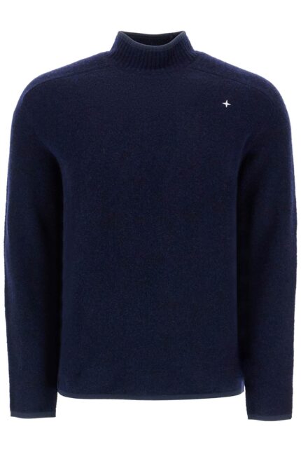 STONE ISLAND Brushed Wool Blend Pullover Sweater