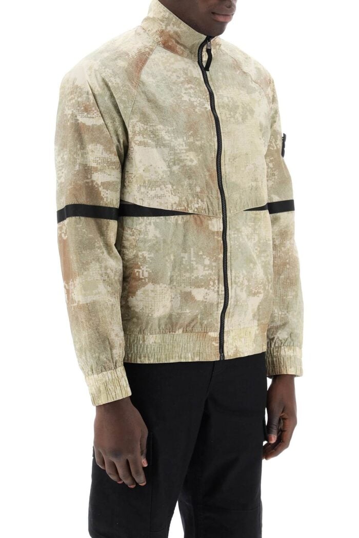 STONE ISLAND Camouflage Wind Jacket Made Of Econyl