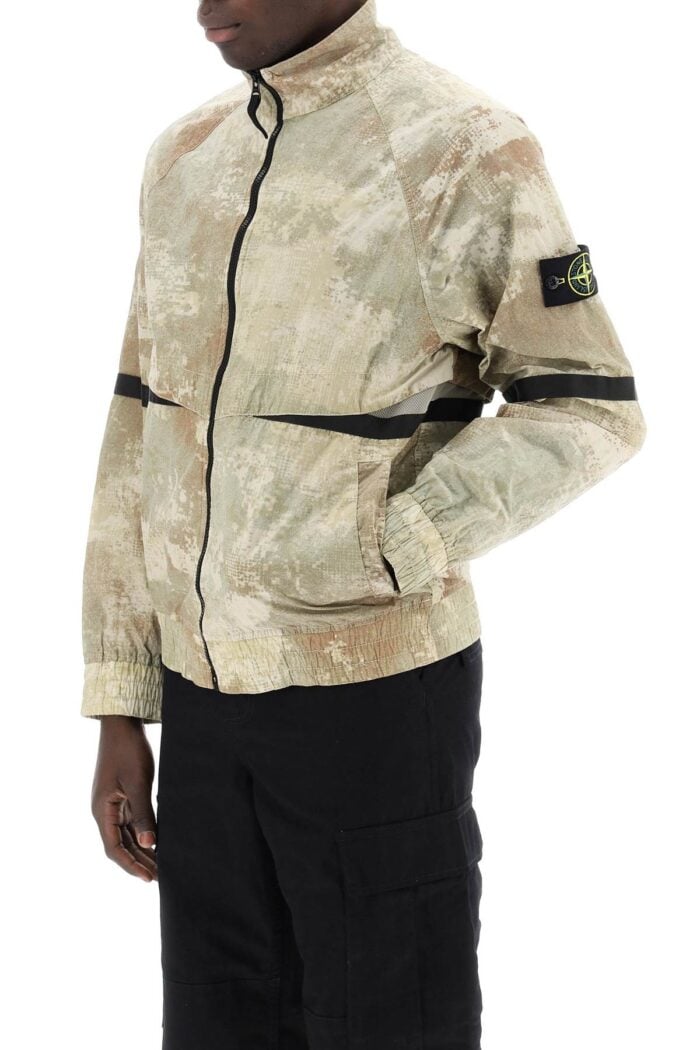 STONE ISLAND Camouflage Wind Jacket Made Of Econyl