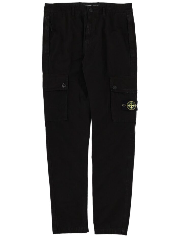 Stone Island CARGO PANTS WITH LOGO PATCH
