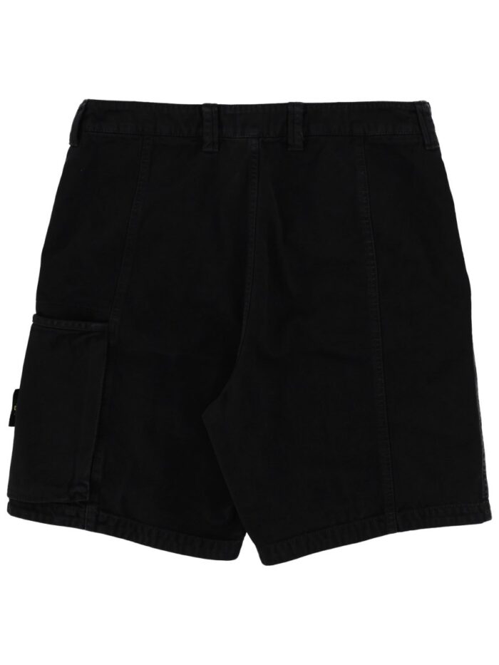 Stone Island CARGO SHORTS WITH LOGO PATCH