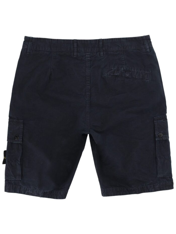 Stone Island CARGO SHORTS WITH LOGO PATCH