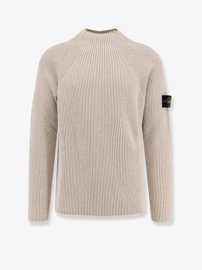 Stone Island Certified Virgin Wool And Cotton Sweater