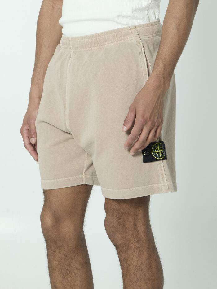 Stone Island Cotton fleece shorts