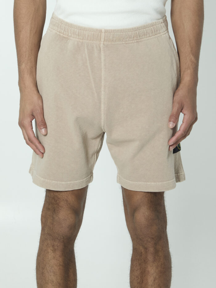 Stone Island Cotton fleece shorts