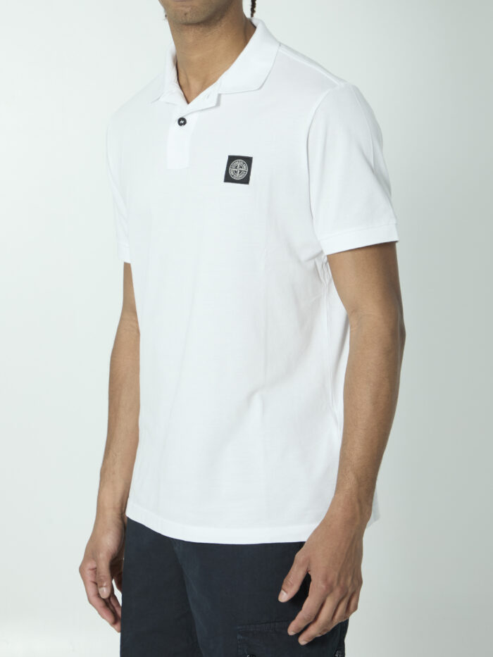 Stone Island Cotton pique polo shirt