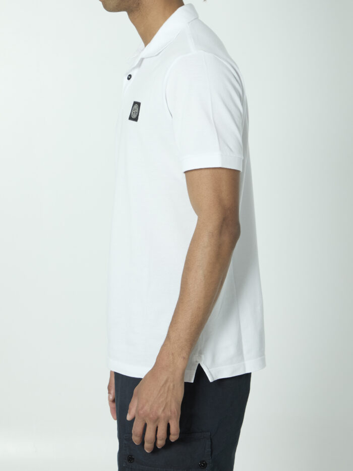 Stone Island Cotton pique polo shirt