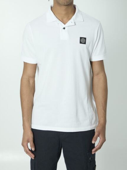 Stone Island Cotton pique polo shirt