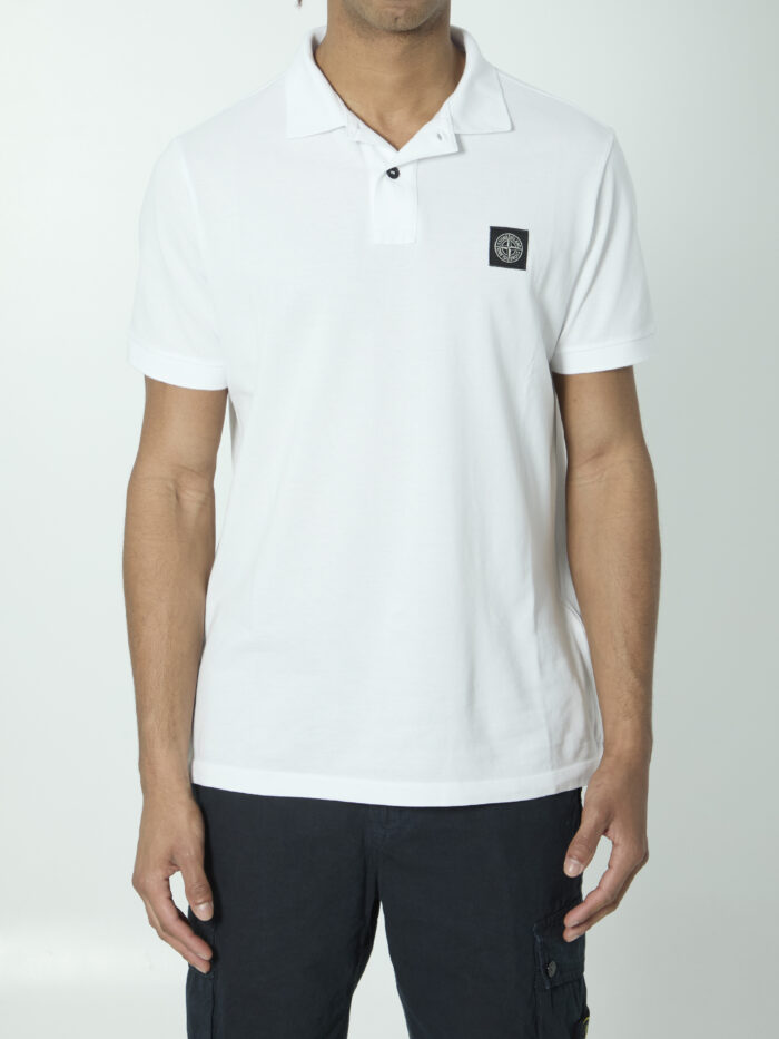 Stone Island Cotton pique polo shirt