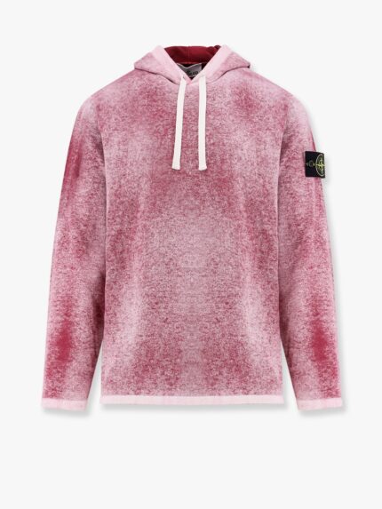 Stone Island Cotton Reversible Sweater With Iconic Logo Patch