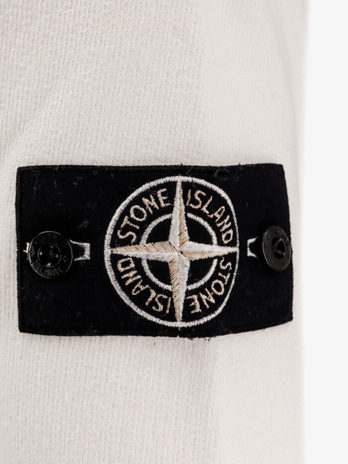 Stone Island Cotton Sweatshirt With Knitted Insert