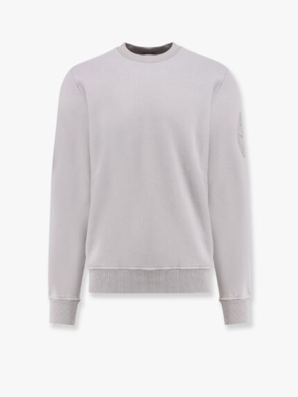 Stone Island Cotton Sweatshirt With Logo Embroidery